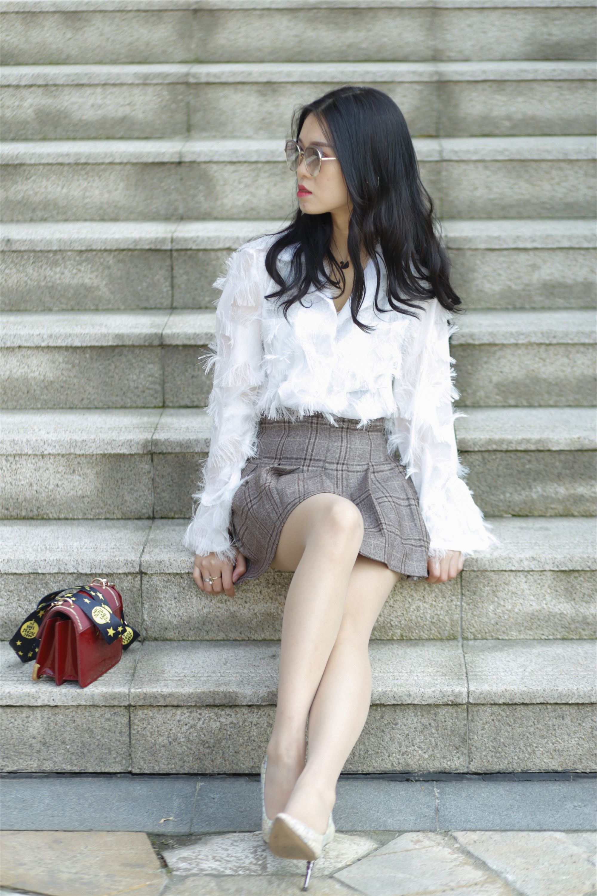 奈丝写真 NO.082 小敏-编织纹高跟鞋